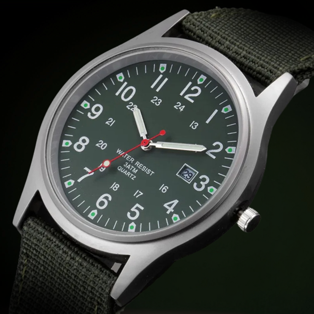 Nils™ | Casual Militärinspirerat Armbandsur