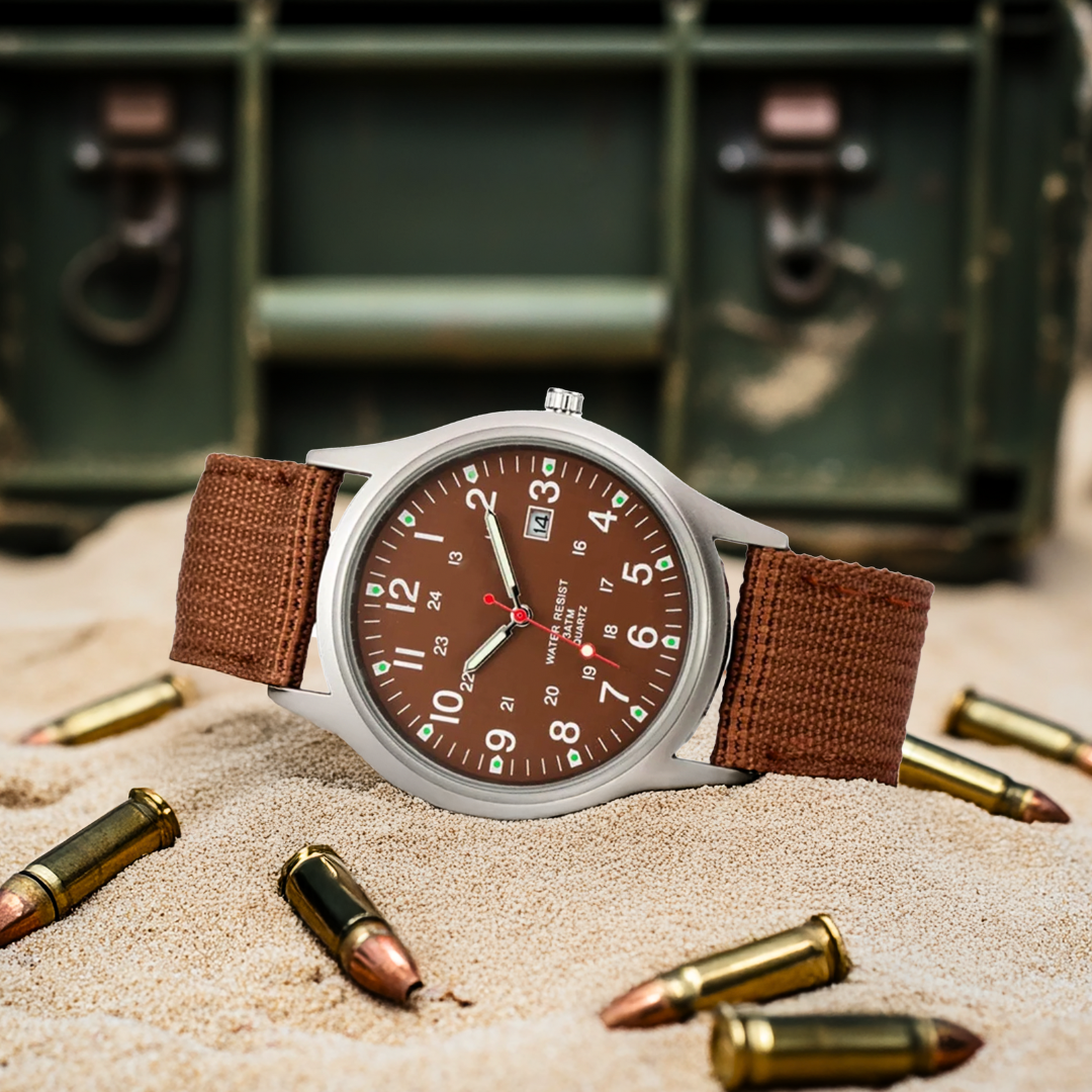 Nils™ | Casual Militärinspirerat Armbandsur