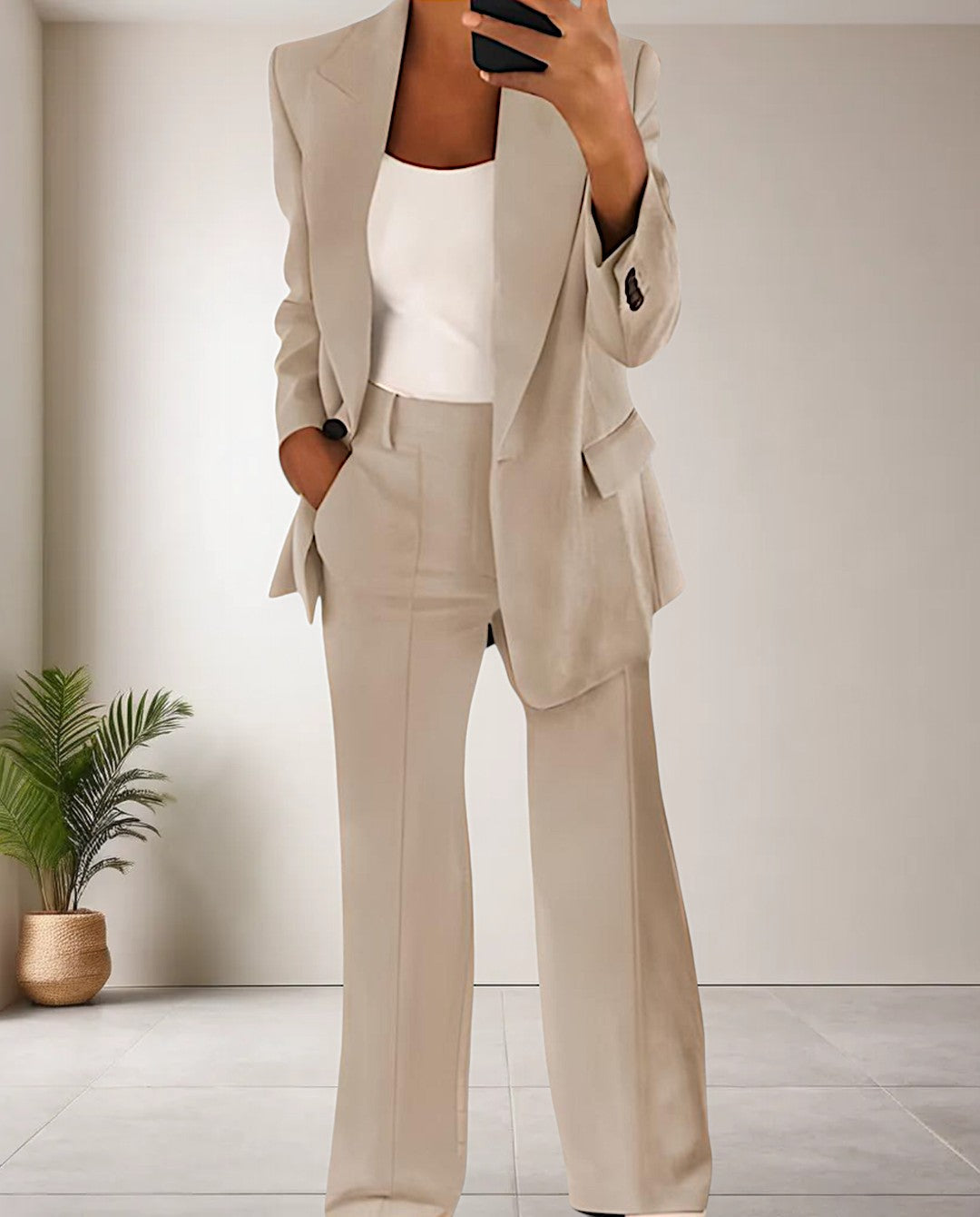 Elena™ | Elegant Blazer- och Byxset