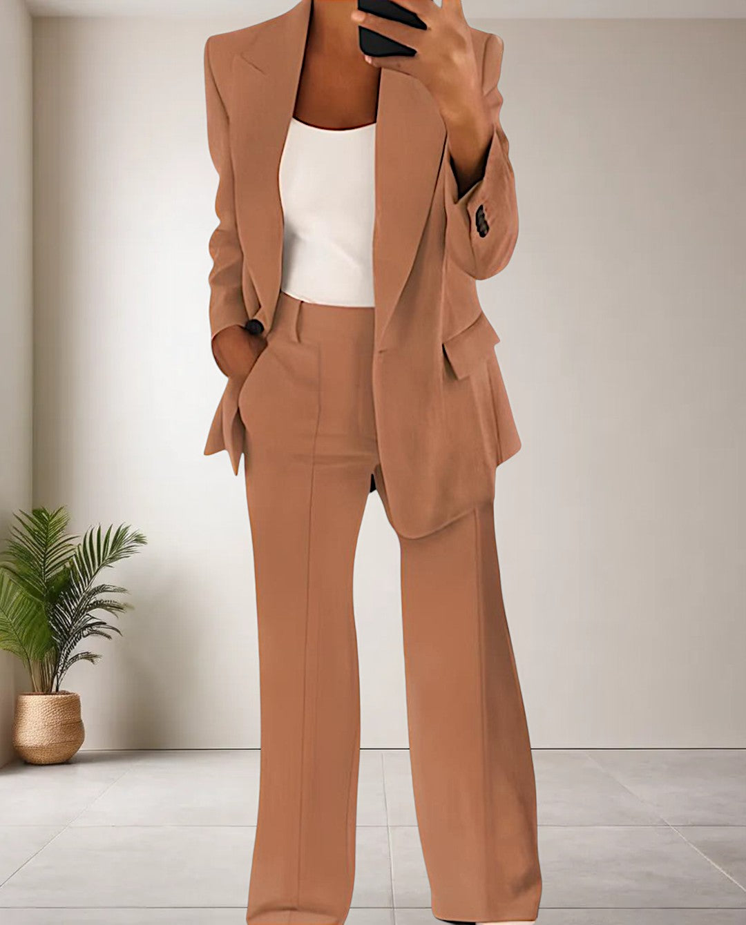 Elena™ | Elegant Blazer- och Byxset