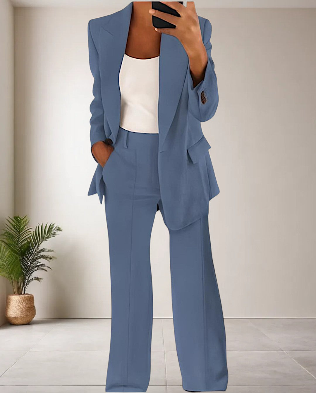 Elena™ | Elegant Blazer- och Byxset