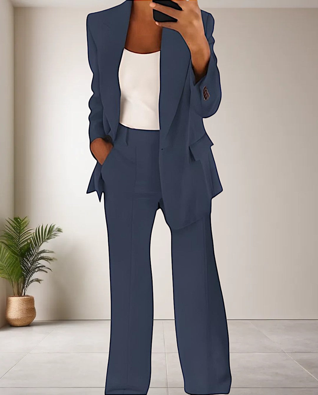 Elena™ | Elegant Blazer- och Byxset