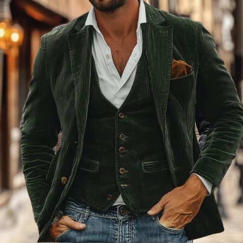 Lars™ | Klassisk Blazer Set med Vest