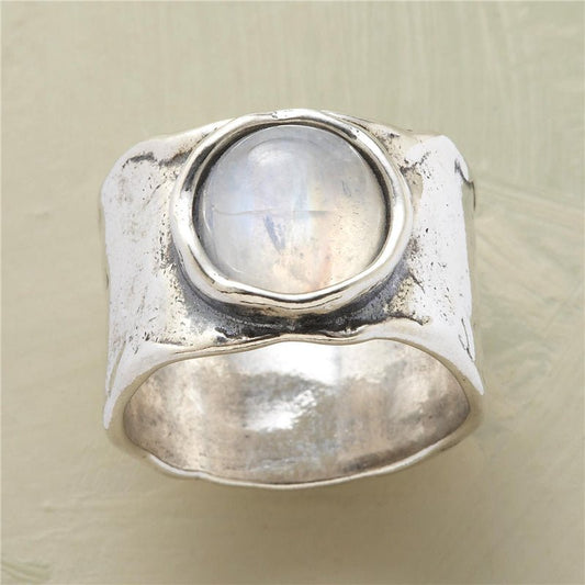 Maansteen Ring in Zilver