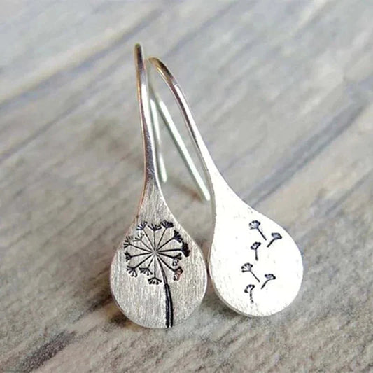 Birgitta™ | Sterling Silver Dandelion Earrings