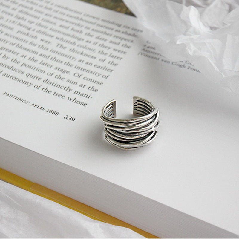 Ineke™ | Sterlingsilver Justerbar Ring i Lager