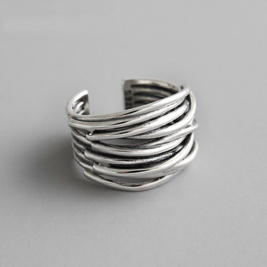 Ineke™ | Sterlingsilver Justerbar Ring i Lager