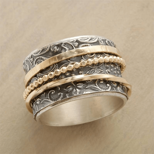 Mara™ | Vintage Guld & Silver Antik Ring