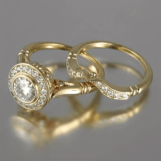 Lovia™ | Vintage Guld & Zirkonia Ring Pack