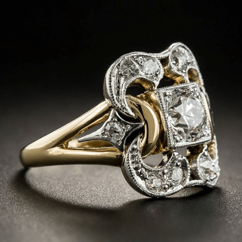 Klara™ | Vintage Zirkonia Guld Ring